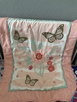 Crib Butterfly Blanket
