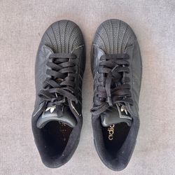 Adidas Superstar Women’s Size 5(US) Black Leather 