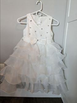 Kids princess white Halloween dress
