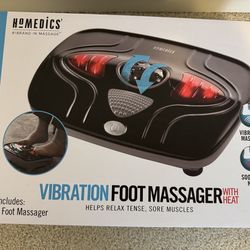 HoMedics Vibration Foot Massager with Heat — BRAND NEW & SEALED IN BOX!