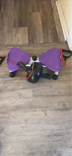 Mini Stepper Exercise Machine with Resistance Bands