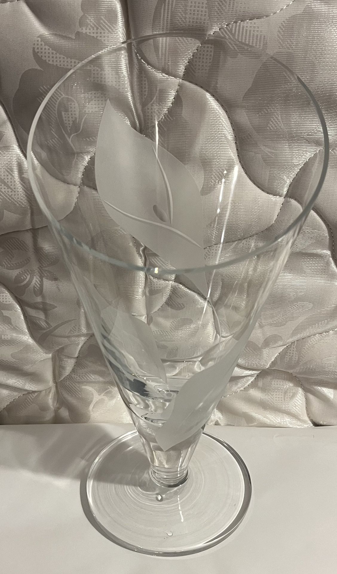 Mikasa Eternal Spring Etched Glass Vase