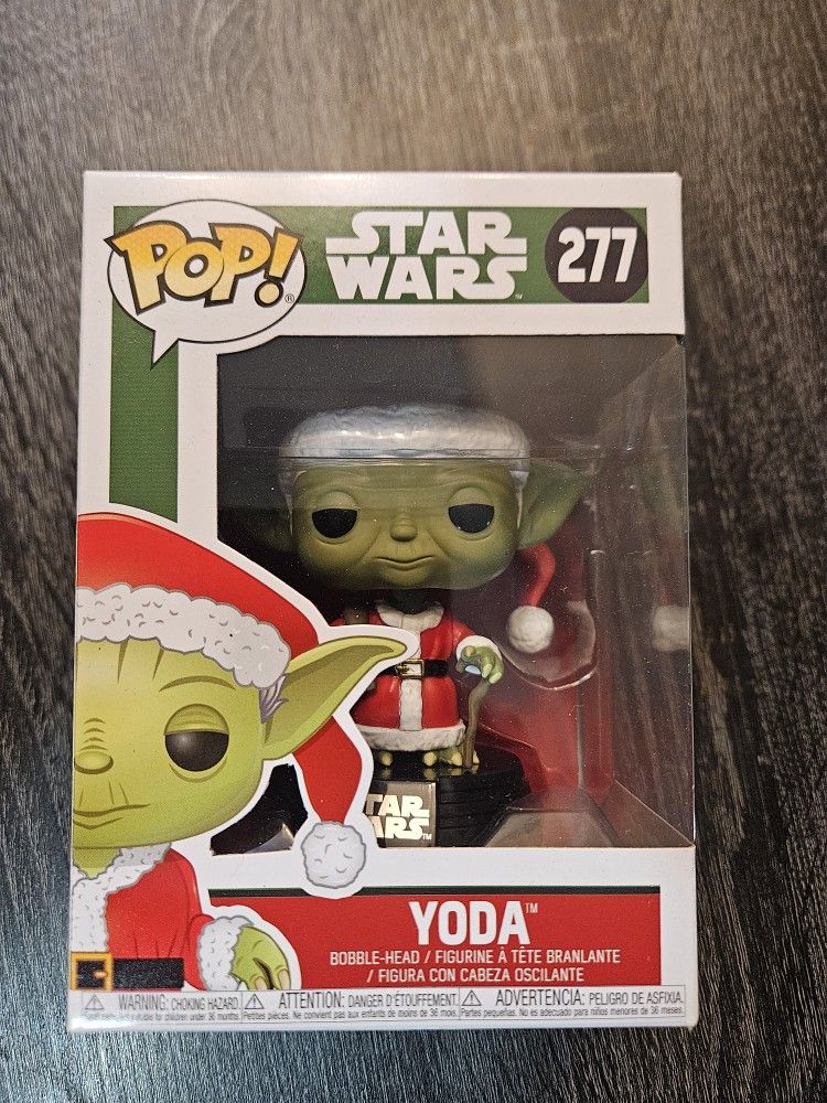 Funko Pop Vinyl Star Wars Yoda #277 Bobblehead Figure Christmas