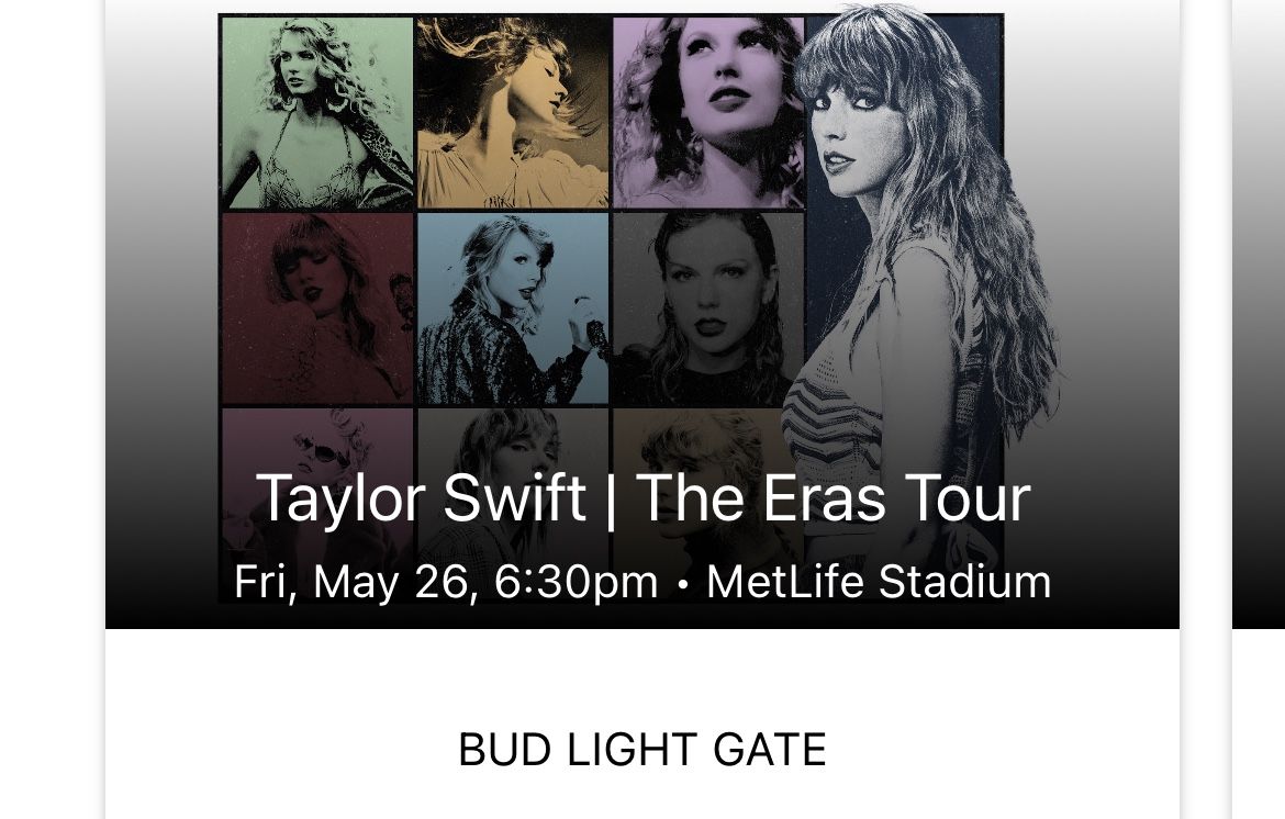 2 Tickets Taylor Swift 5/26 At MetLife Stadium