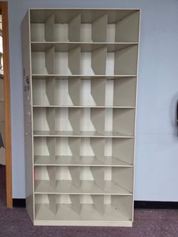 Metal Cubby Hole Mail Sorter Shelving Unit