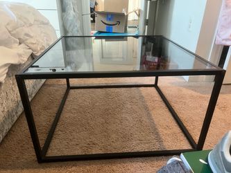 Glass coffee table