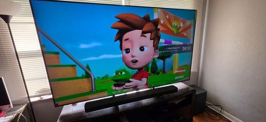 85 inch tv w/sound system