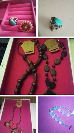 Assorted necklaces bracelet's variety of styles