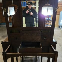 Extremely Rare Antique Vintage Hall Rack/coat Hanger $130 Obo