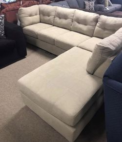 Stunning Luxury Sectional with Chaise Attached more Couch and Loveseat deals!