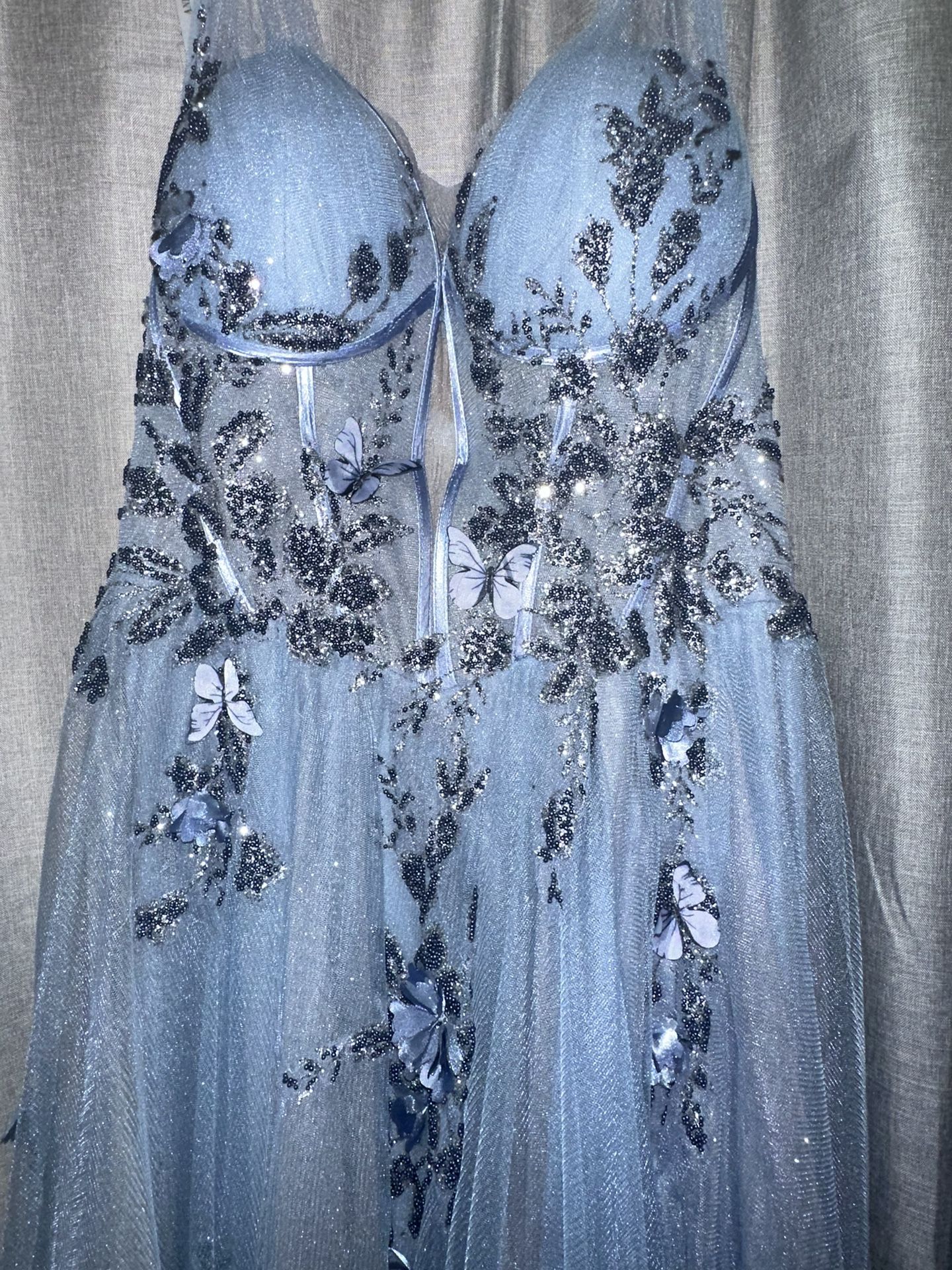  Blue Prom Dress 