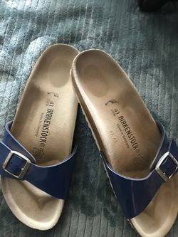 Birkenstock navy blue size 10