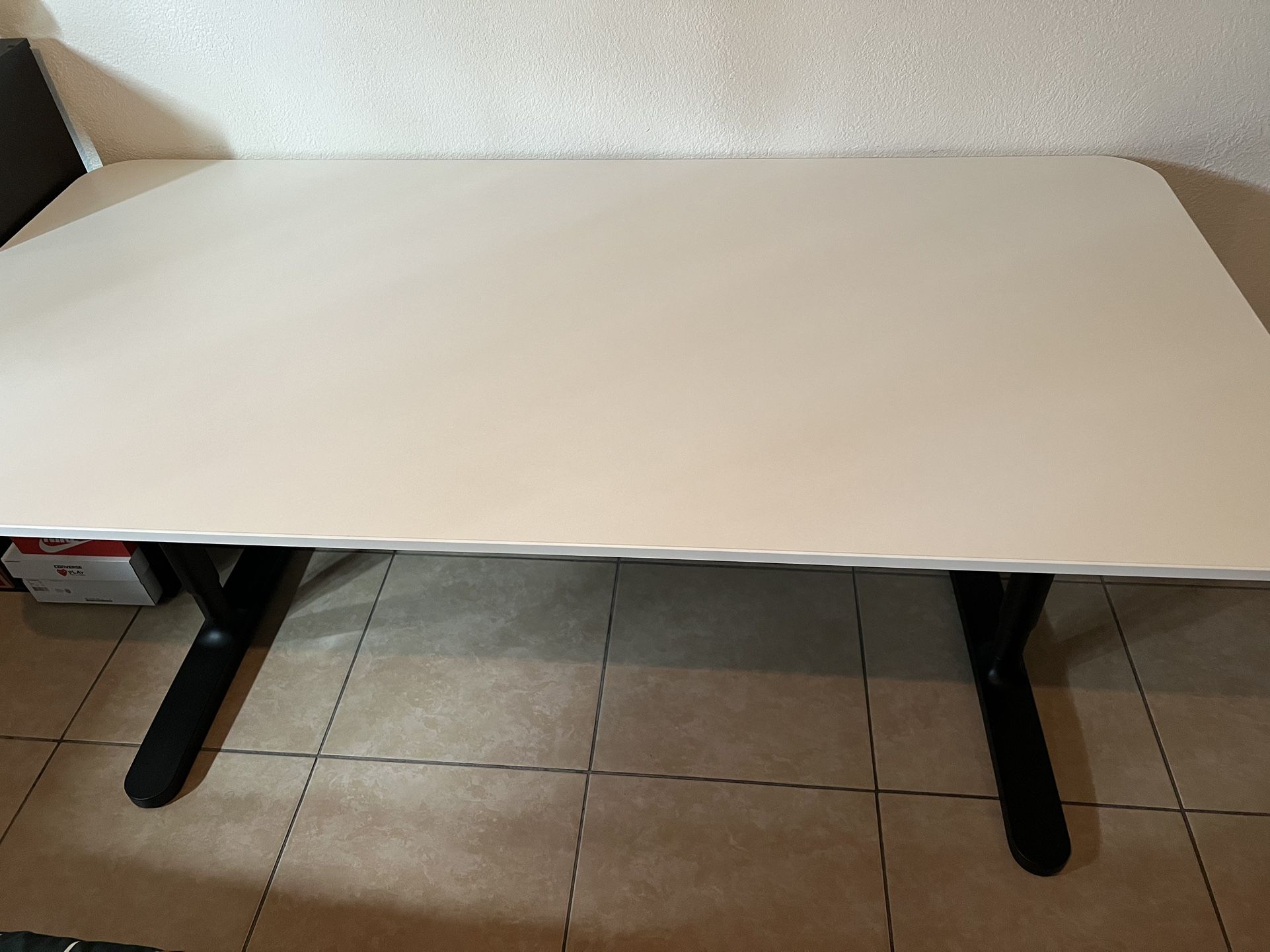 White IKEA Desk