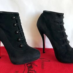 Red Bottoms Ankle Boots Christian Louboutin 36EU 6US