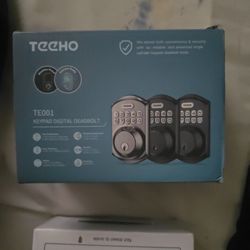 keypad digital deadbolt*new in box* satin nickel