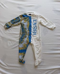 Versace Baby Barocco Footed Romper 12–18 Months 80cm Made in Italy Brand New