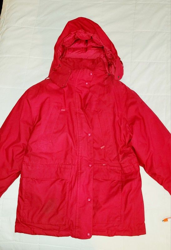Womans Eddie Bauer Extra Large Red Ridgeline Parka