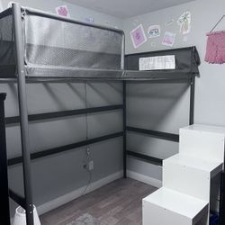 Twin Loft Bed With Mattress