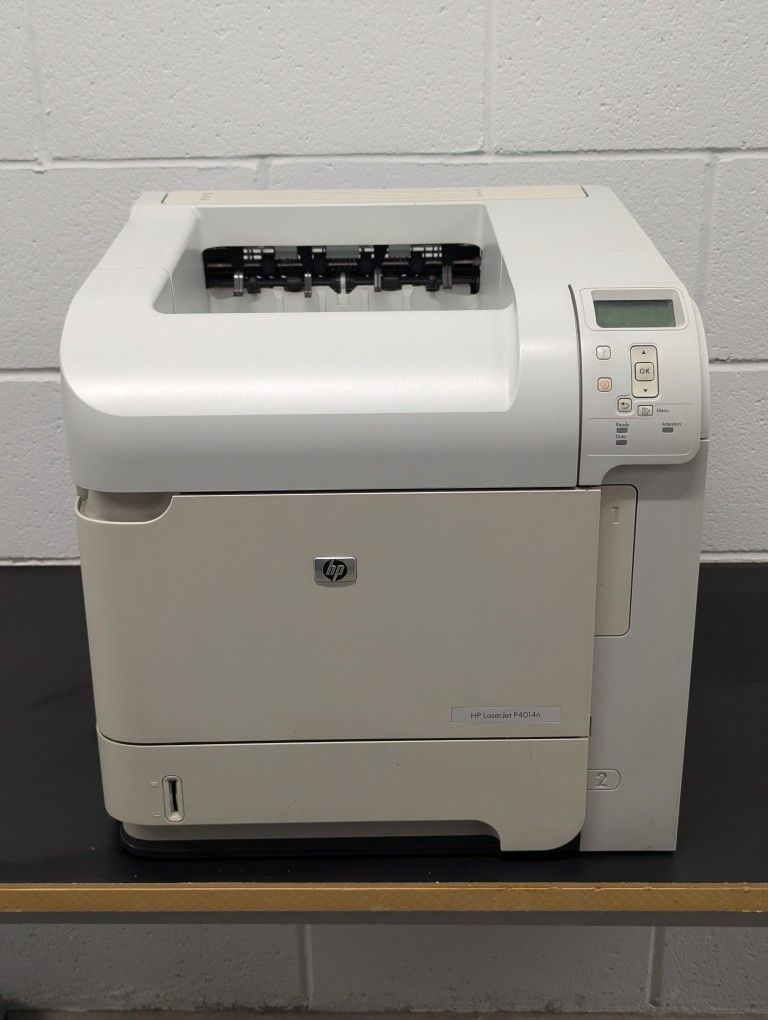 HP LaserJet P4014n Black And White Laser Printer 