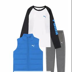 New - PUMA Youth (Boy) 3-piece Vest Set
