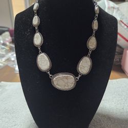 Earring, Bracelet And Necklace Set $8