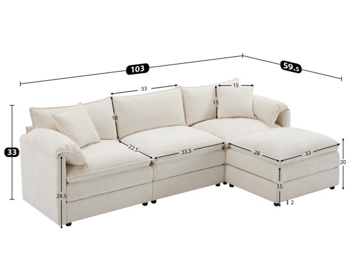Allendale Cloud Couch 