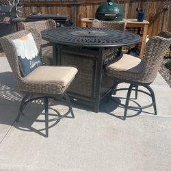 Patio Table With Fire Pit 