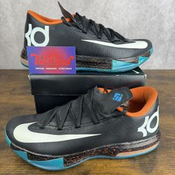 Nike Zoom KD 6 iD Custom Multi-Color Size 8.5 627964-991 Men’s OKC Thunder Basketball Shoes OG Rare