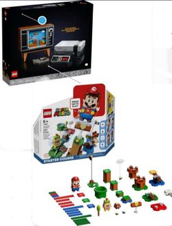 Lego Nintendo Entertainment System 71374 Set And Mario Starter Set NIB