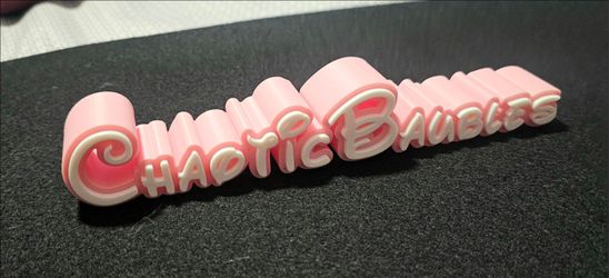 3d Printed Display Name (See Description)