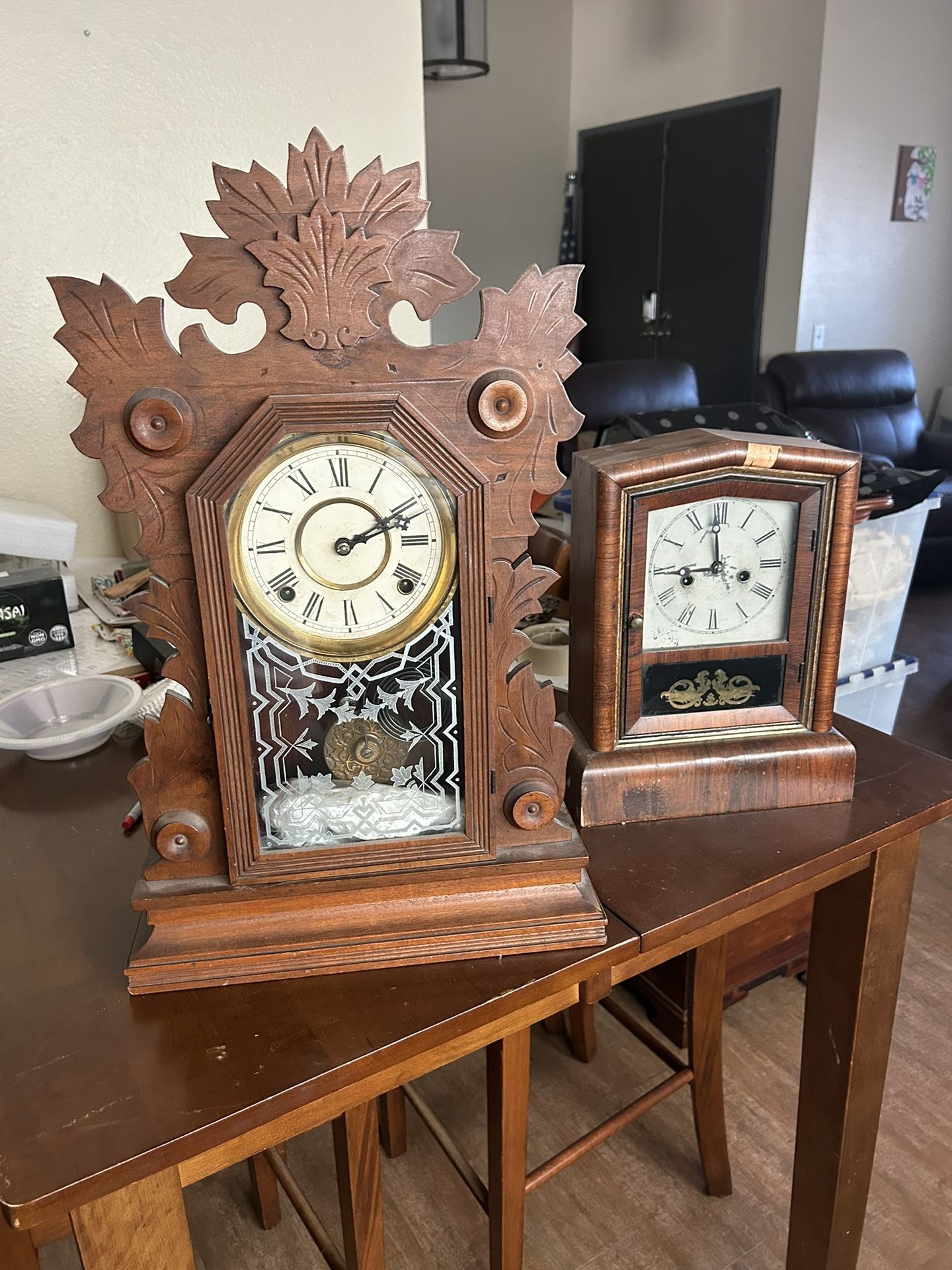 Pair Of Antique Clocks