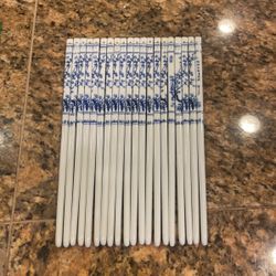 10 Pairs Blue Ceramic Chopsticks 