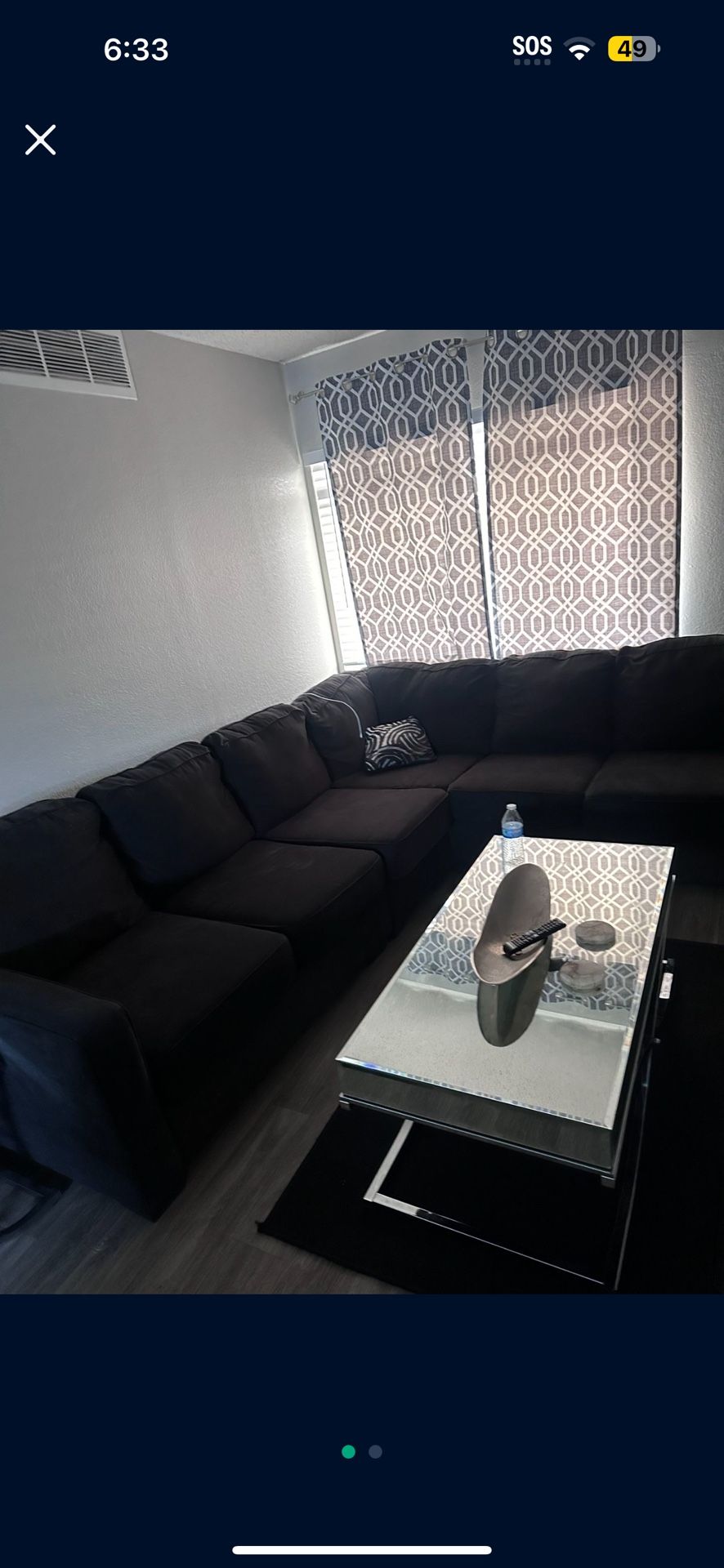 Black Sofa Used 