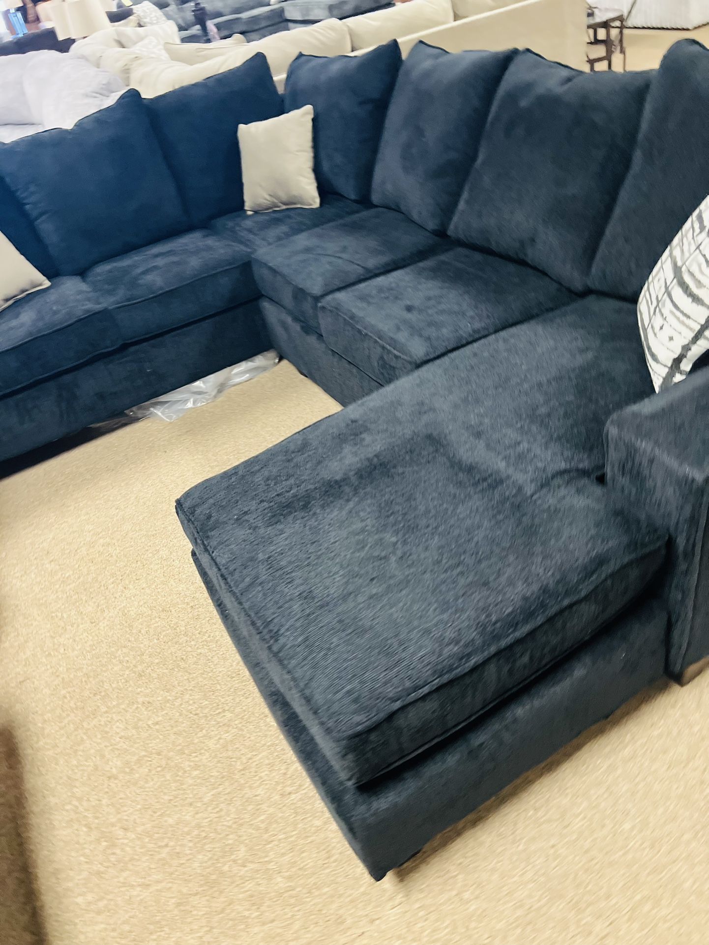 New Black Reverse Chaise Sectional!