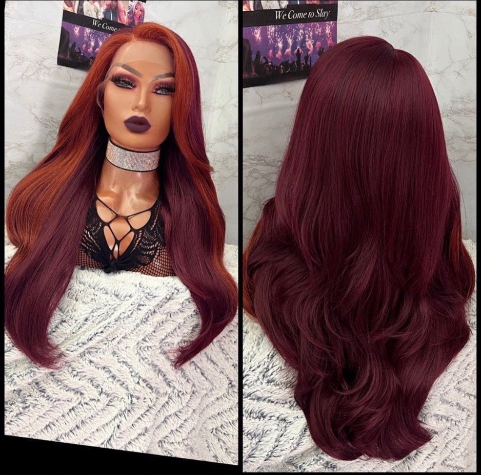 Human Hair Blended Lace Front Wig