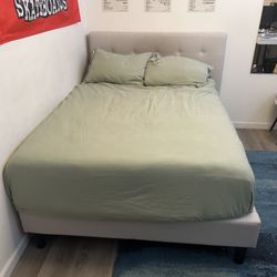Upholstered Bed frame With headboard (no Mattress)