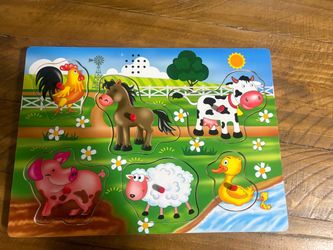 Toddlers educational farm animal toy