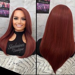 Human Hair Blended Lace Front Wig 