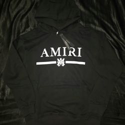 AMIRI M.A. Bar Logo Hoodie, Black, Sizes S, M, & L