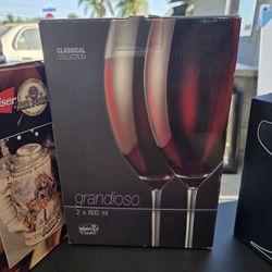 Bohemia Crystal 2 Wine Glasses