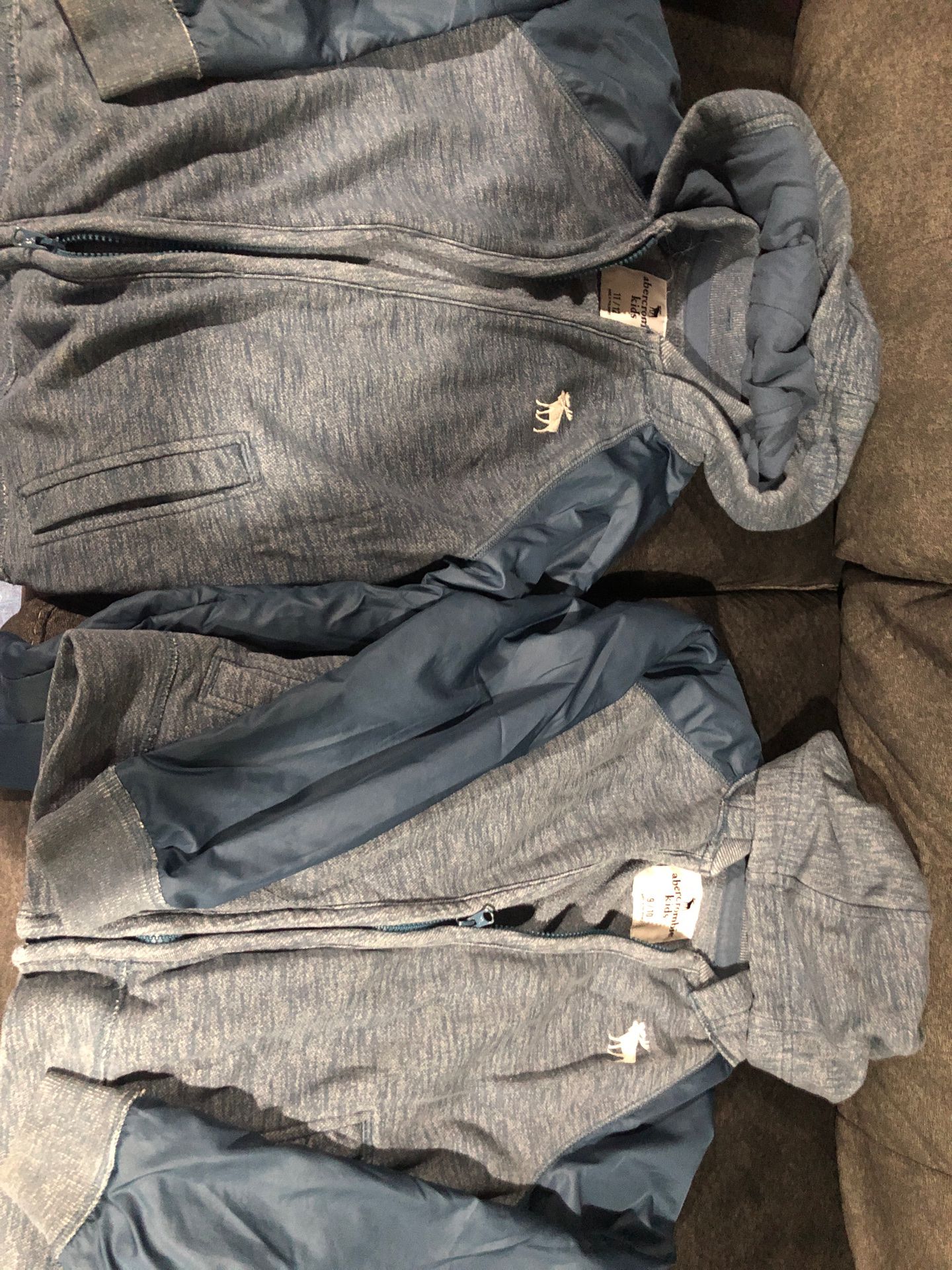 Abercrombie hoodie jackets sizes 11/12 & 9/10