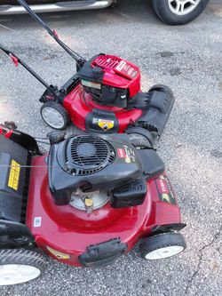 2 self propelled mowers