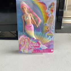 Barbie Dreamtopia Rainbow Magic Mermaid Doll Water-Activated Color Change Toy