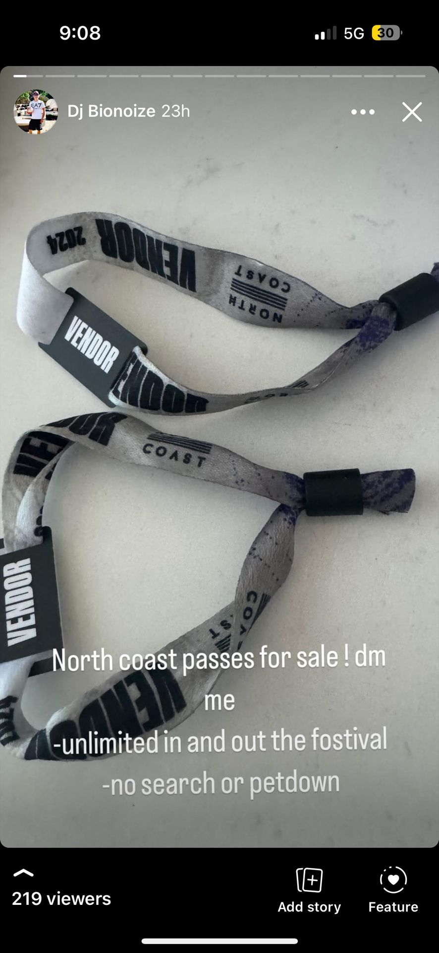 north coast wristband