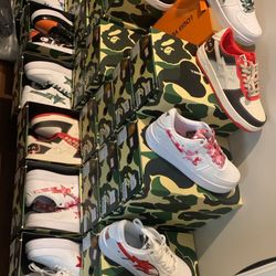 Bape Shoes Size 8, 9.5, 10, 11 New