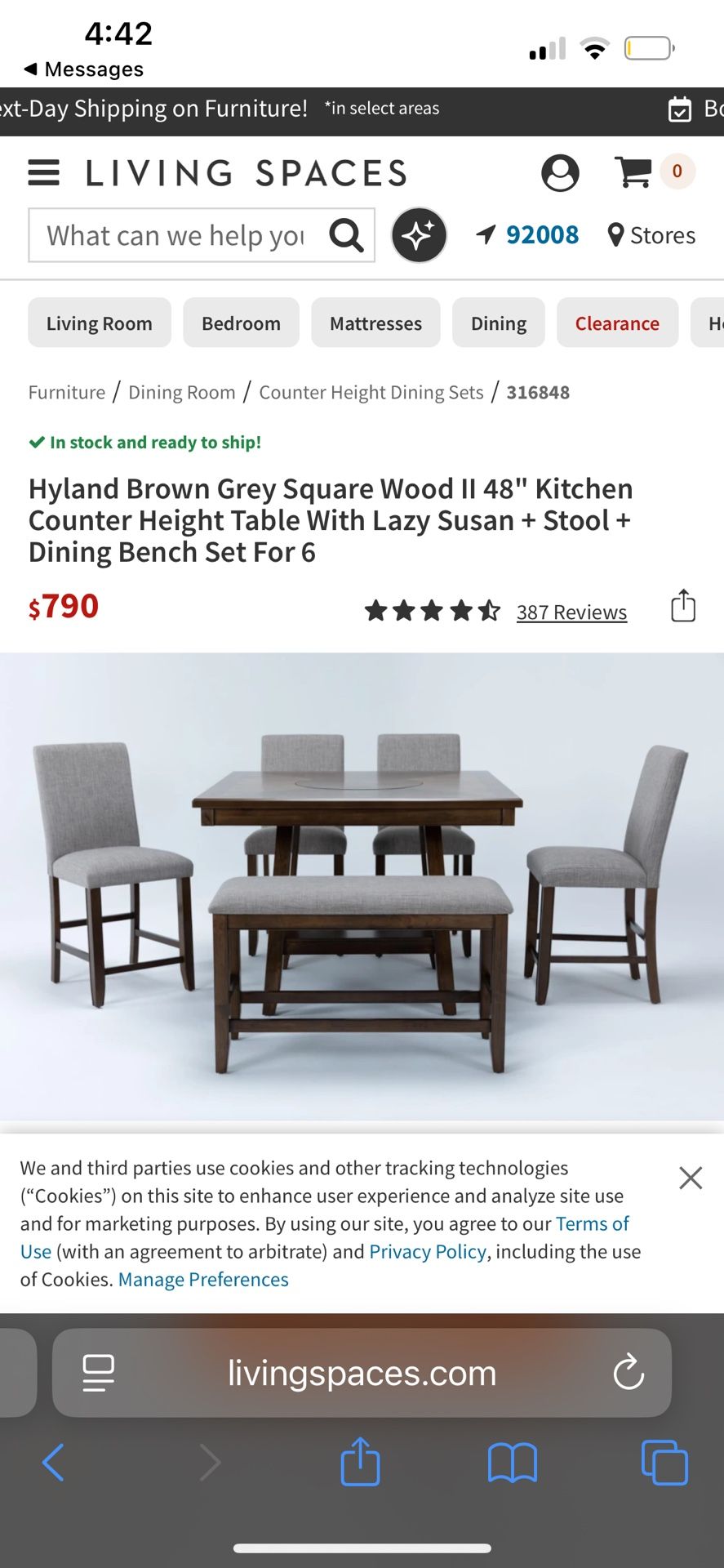 5 Piece Dining Set Table + Chairs