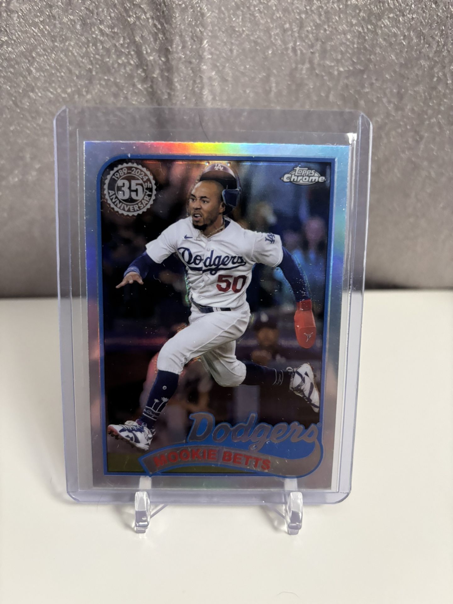 Topps Mookie Betts 1989 Refractor 35th Anniversary