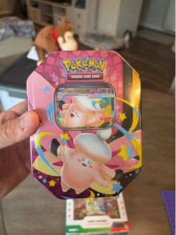 Pokemon Mega Evolution Mega Moonlit Tin Box CLEFABLE Sealed with 4 Booster Packs