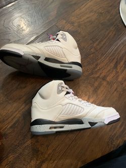 Nike Air Jordan 5 Retro White Cement Mens Size 9.5