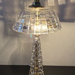 Dresden MCM Crystal Table Lamp Extremely Rare, Signed